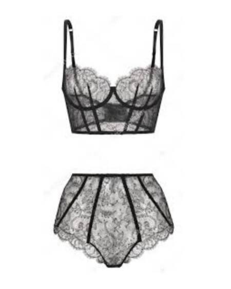 Sheer lace set