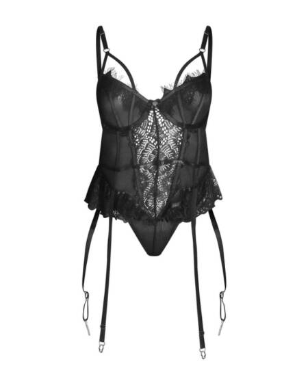 Crotchless mesh suit